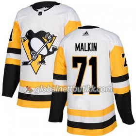 Pittsburgh Penguins Hockeydrakt Evgeni Malkin 71 2017-2018 Hvit Adidas Authentic - Dame